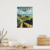  Toscane Italië Poster (Keuken)