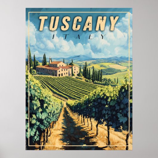  Toscane Italië Poster (Voorkant)