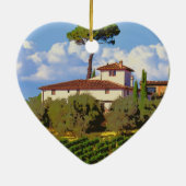 Toscane Italië Poster Keramisch Ornament (Achterkant)