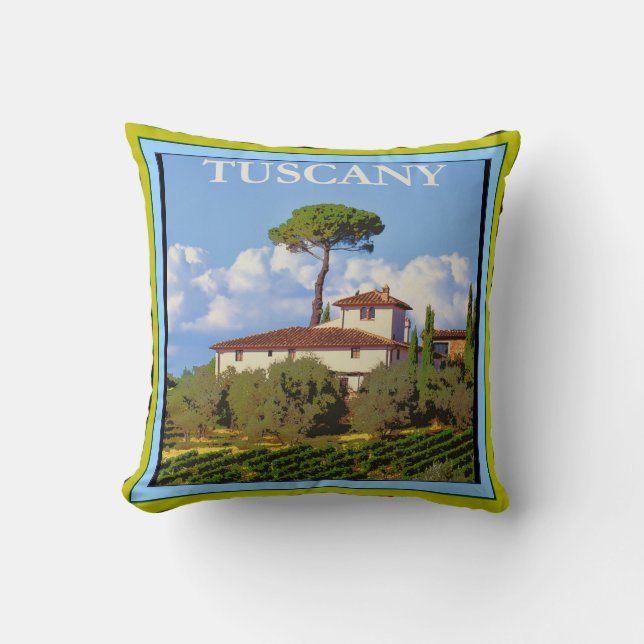 Toscane Italie Poster Lancer Oreiller (Recto)