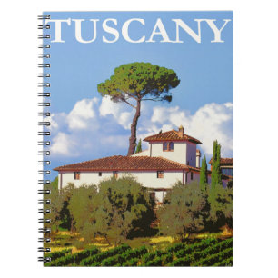Toscane Italië Poster Notitieboek