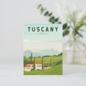 Toscane Italië Reis Kunst Briefkaart (Staand voorkant)