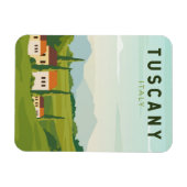 Toscane Italië Reis  Kunst Magneet (Horizontaal)