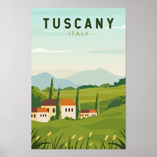 Toscane Italië Reis  Kunst Poster (Voorkant)