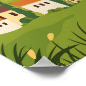 Toscane Italië Reis  Kunst Poster (Hoek)