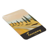Toscane Italië — Reisposter in  stijl Magneet (Rechterzijde)