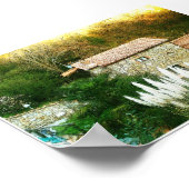 Toscane, Italië. Rustisch huis. Poster (Hoek)