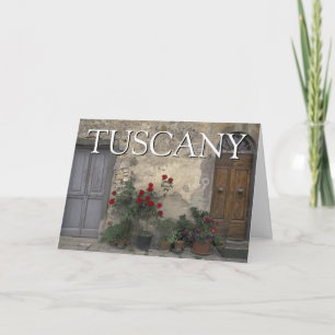 Toscane, Italië Toscaanse deur Dank u Bedankkaart