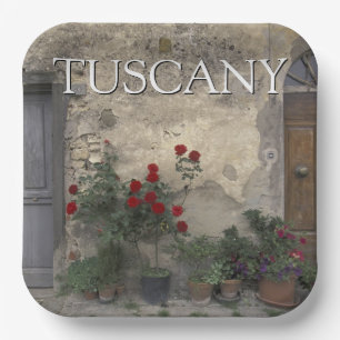 Toscane, Italië   Toscaanse Deuropening Papieren Bordje