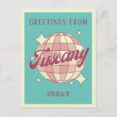 Toscane Italie vacances Retro Vintage Carte postal (Devant)