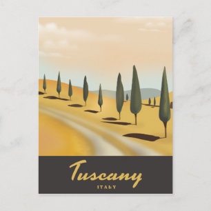Toscane Italië vintage stijl reisposter Briefkaart