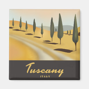 Toscane Italië vintage stijl reisposter Magneet