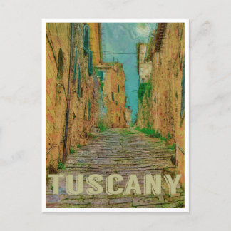 Toscane, Italië Vintage Travel Briefkaart