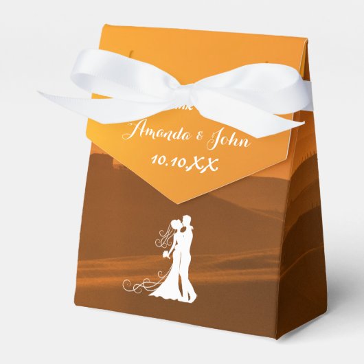 Toscane Italië Wedding Favor Dank u Bedankdoosjes (Voorkant Zijde)