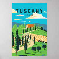 Toscane Italië Wijngaard Reis Kunst Vintage