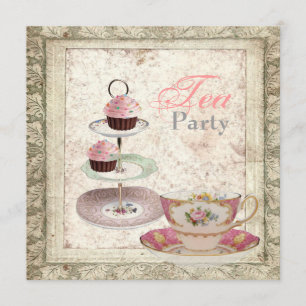 Toscane Land Vrijgezellenfeest Tea Party Uitnodigi Kaart