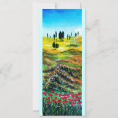 TOSCANE LANDSCHAP MET KLAPROZEN KAART (Voorkant)