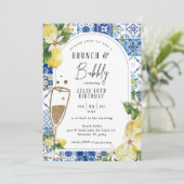 Toscane Lemon thema uitnodiging van de dag (Staand voorkant)