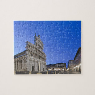 Toscane, Lucca, Piazza San Michele bij zonsopgang Legpuzzel