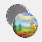 Toscane papavers magneet (Voorkant / Achterkant)