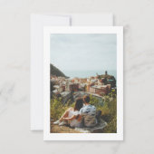 Toscane Picknick Bruiloft Save the Date (Achterkant)