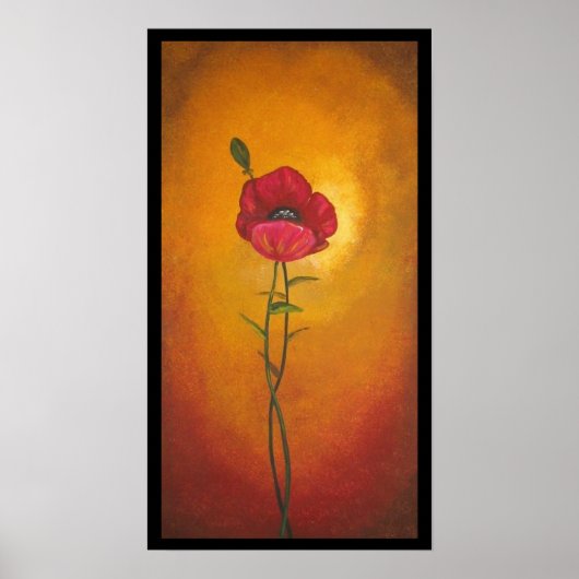Toscane Poppy Poster (Voorkant)