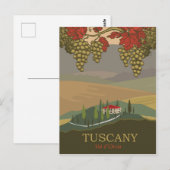 Toscane, regio Val d'Orcia, Italië, reizen Briefkaart (Voorkant / Achterkant)