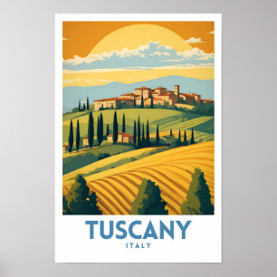Toscane Reis Retro Poster