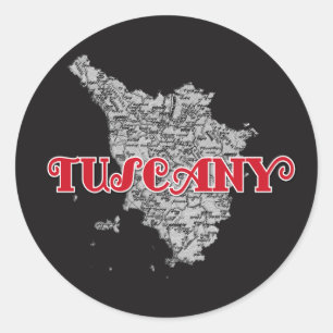 Toscane Ronde Sticker
