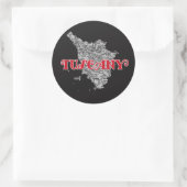 Toscane Ronde Sticker (Tas)