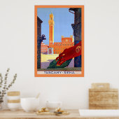 Toscane ~ Siena ~  Italiaans reizen Poster (Keuken)