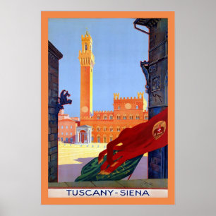Toscane ~ Siena ~  Italiaans reizen Poster
