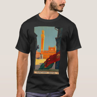 Toscane Siena Vintage Travel Poster T-shirt