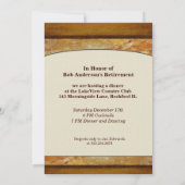 Toscane Stone Business Executive Retirement Custom Kaart (Achterkant)