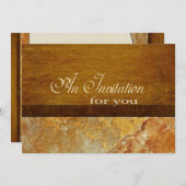 Toscane Stone Business Executive Retirement Custom Kaart (Voorkant / Achterkant)