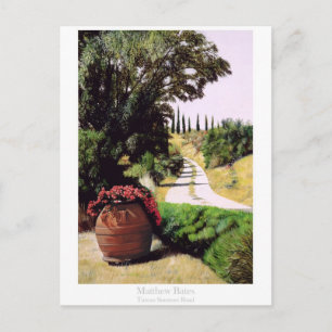 Toscane Summer Road Briefkaart