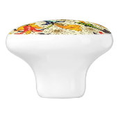Toscane Vines Ceramic Knob. Keramische Knop (Zijkant)