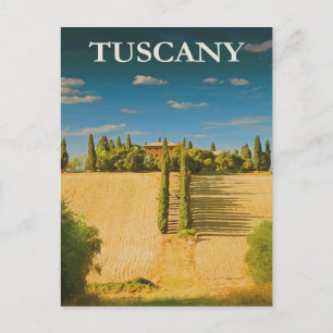 Toscane vintage, Italie Carte postale Voyage