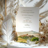 Toscane Waterverf Italië Bestemmingsweddenschap Kaart