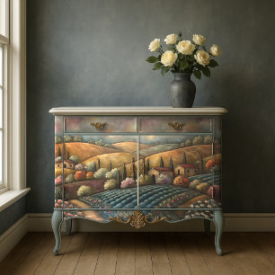 Toscane Wijngaard Heuvels Decoupage Tissuepapier