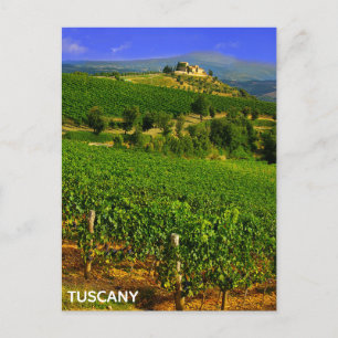 Toscany Italië Italiaans Vineyard Villa Travel Briefkaart
