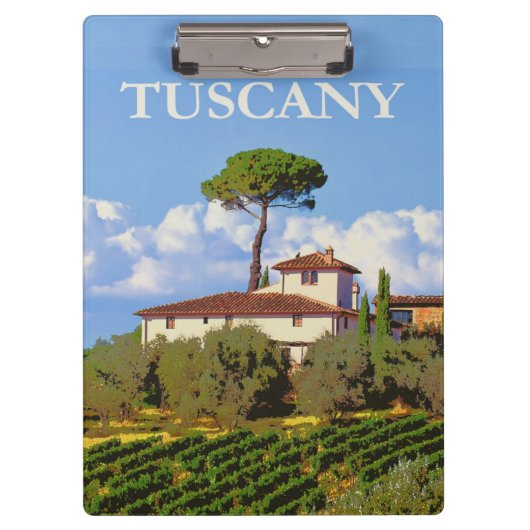 Toscany Italië Poster Klembord (Voorkant)