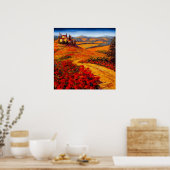 Toscany Spring Road tot Villa Poster (Keuken)