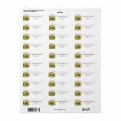 Toscany Thleed Return Address Labels (Full Sheet)