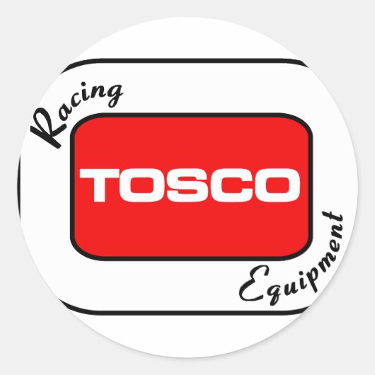 TOSCO-raceapparatuur Ronde Sticker (Voorkant)
