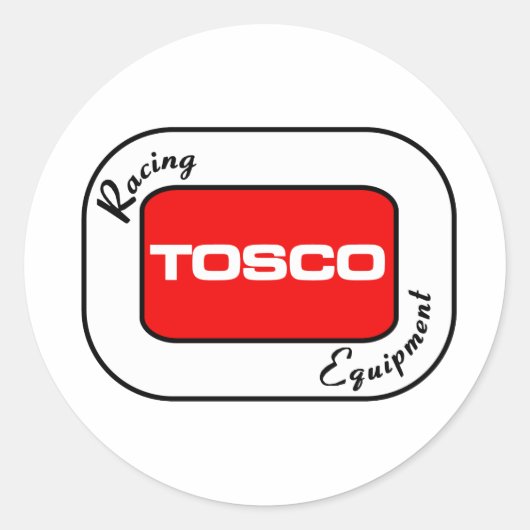 TOSCO-raceapparatuur Ronde Sticker (Voorkant)