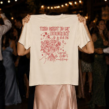 Toss Shirt Boeket Aangepaste Trouw & Bachelorette
