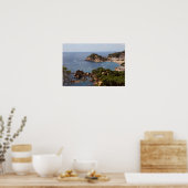 TOSSA DE MAR Plaats in de Costa Brava. Poster (Keuken)