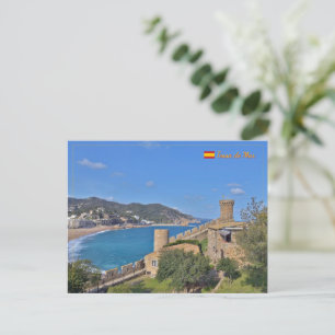 Tossa de Mar, Spanje reis Feestdagenkaart