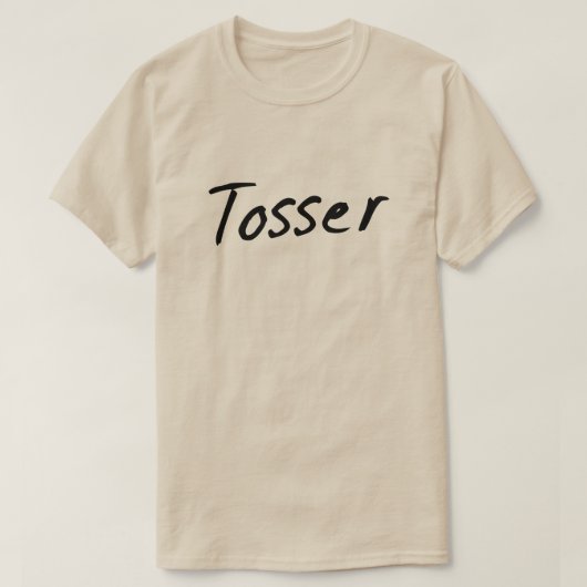 Tosser Wanker British Humor T-shirt (Design voorkant)